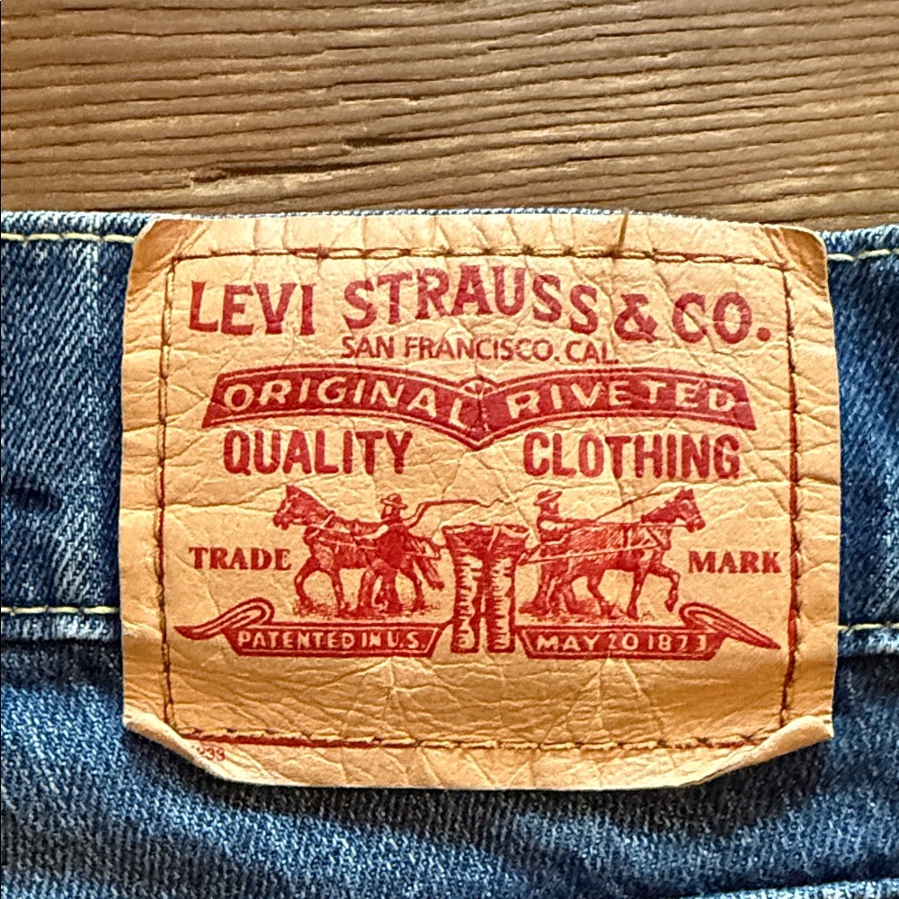 Levi's 542 low rise Blue Flare Leg blue Jeans - Picture 5 of 5